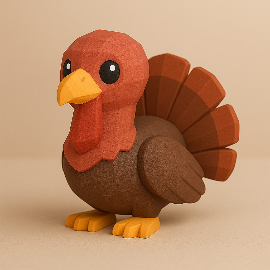 artistic statue STL-digital art figurines_Mini turkey