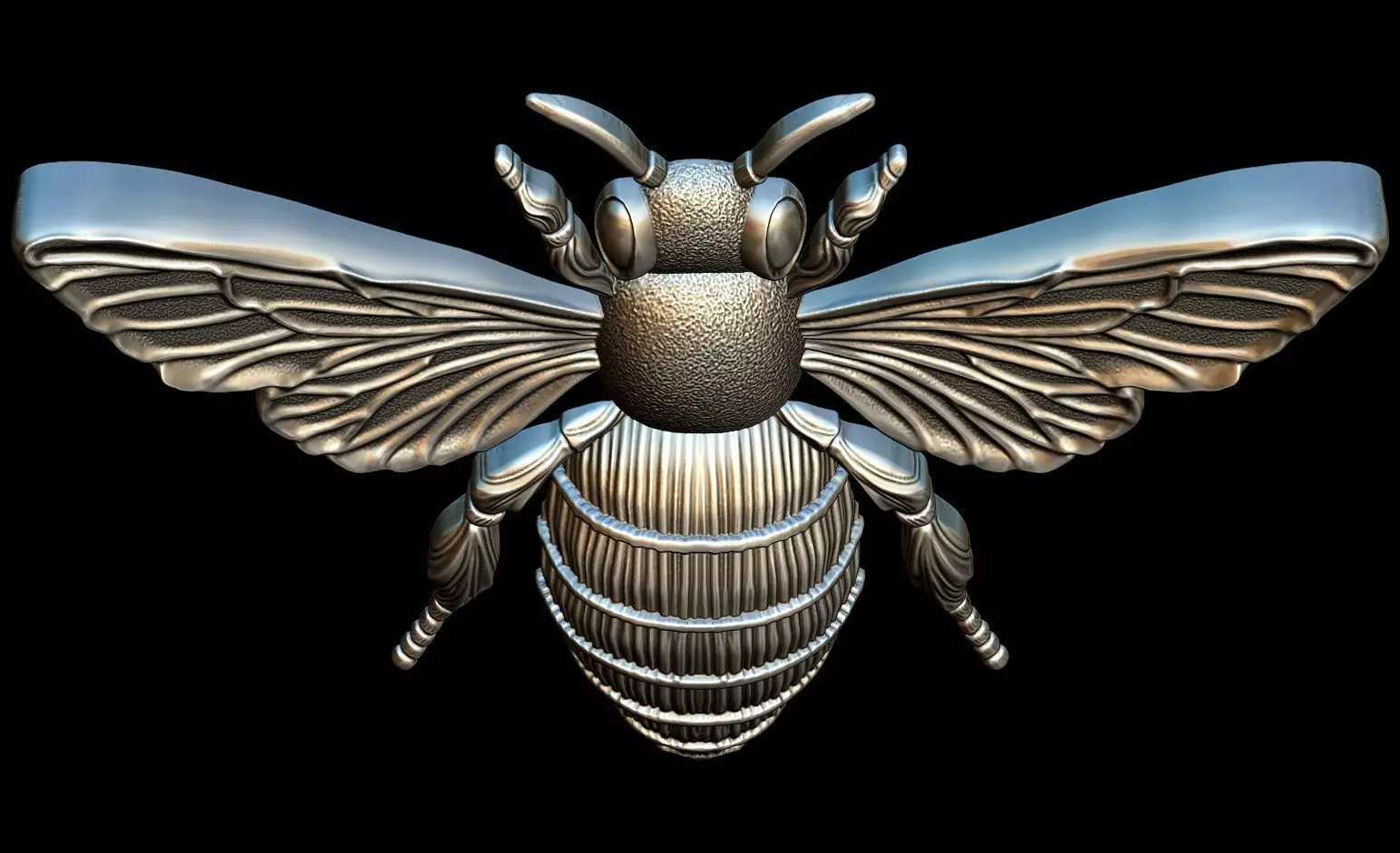 artistic statue STL-digital art figurines_Bee Relief 3D Model