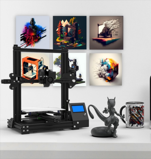 superhero STL files-collectible 3D figurines_Mewtwo 3D Print Model - Poseable STL File