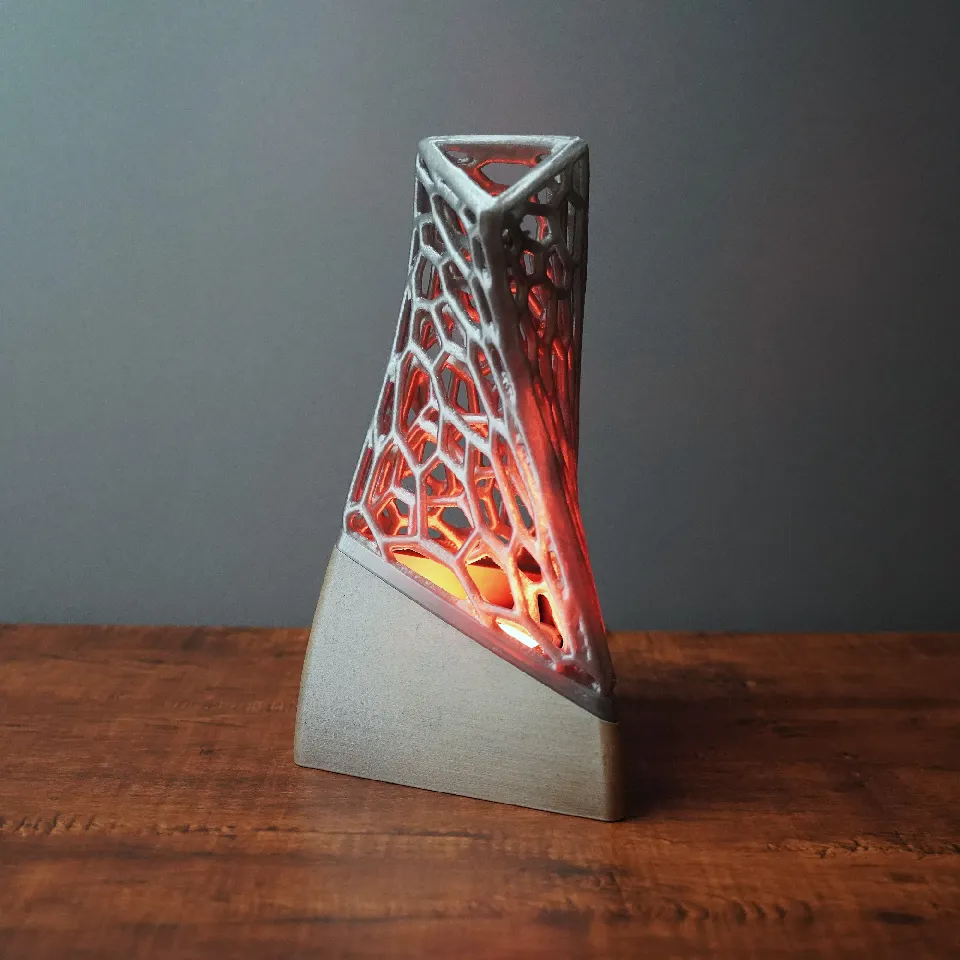 wearable gadgets STL-fantasy costume parts_Tri Voronoi Lamp