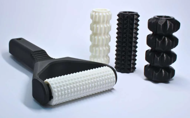 wearable gadgets STL-fantasy costume parts_Tri-Roll Massage Roller, swappable textures