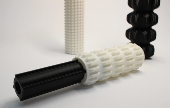 wearable gadgets STL-fantasy costume parts_Tri-Roll Massage Roller, swappable textures