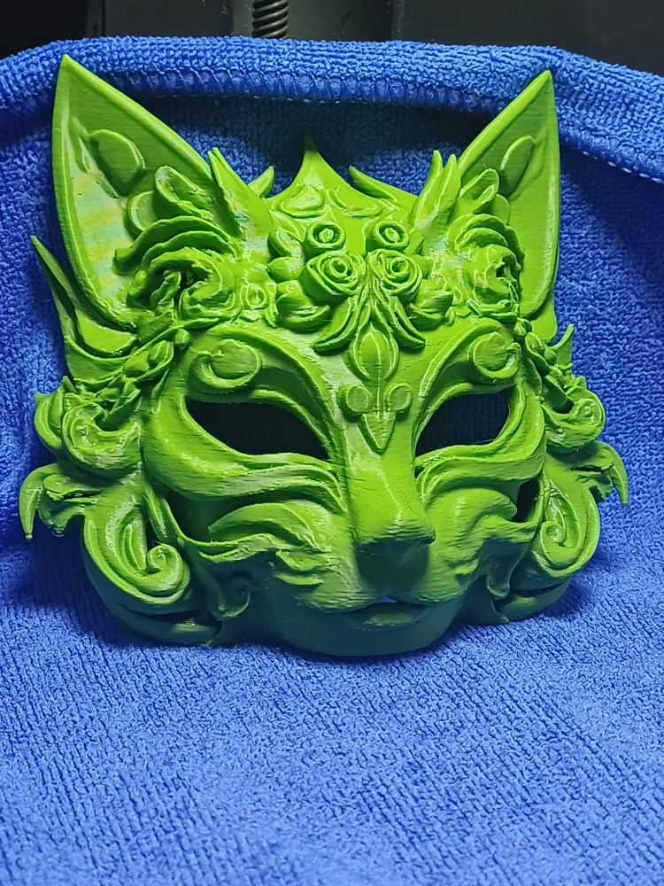 cosplay mask STL-wearable mask 3D print_Cat Mask