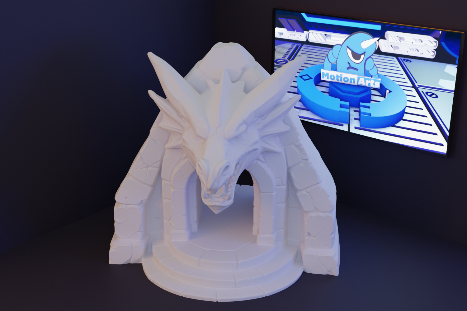 wearable gadgets STL-fantasy costume parts_Dragon Guardian Archway Miniature