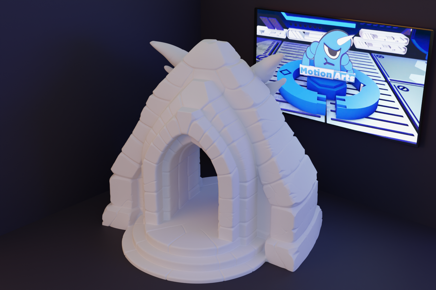 wearable gadgets STL-fantasy costume parts_Dragon Guardian Archway Miniature