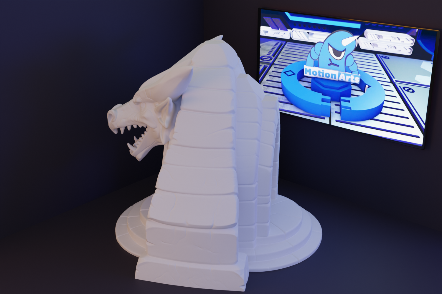 wearable gadgets STL-fantasy costume parts_Dragon Guardian Archway Miniature