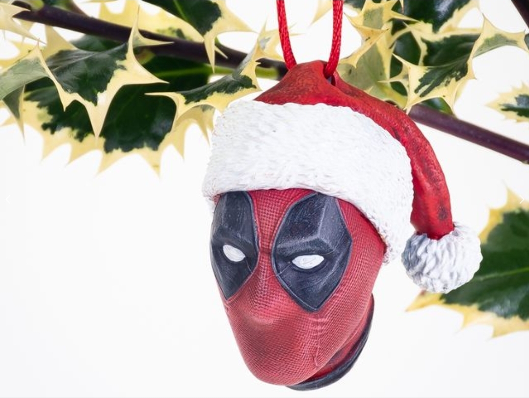 custom automotive 3D models-3D printable vehicle accessories_Deadpool Christmas ornament 