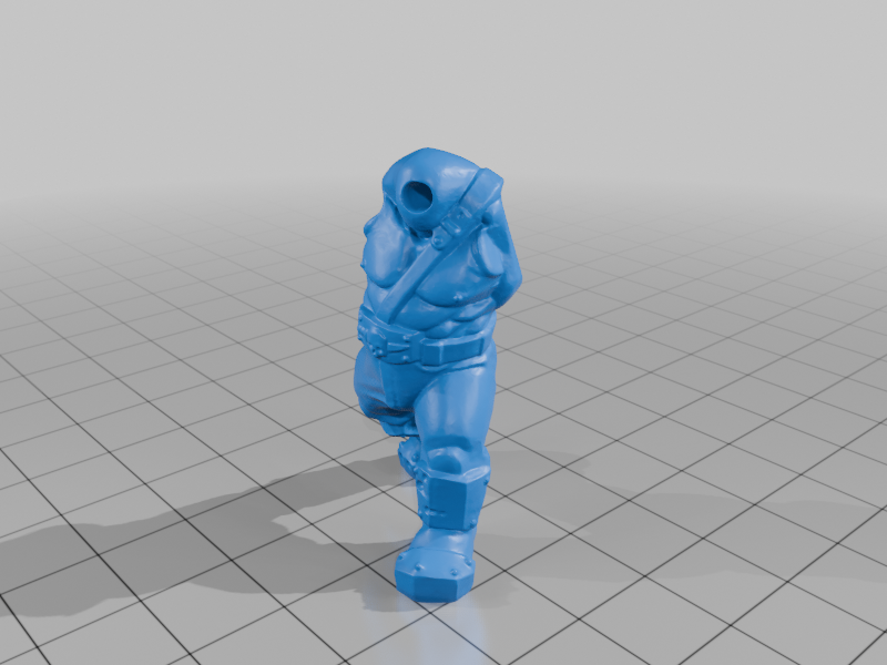 tabletop game accessories-custom dice STL_ Heavy Armored Space Dwarf Miniature