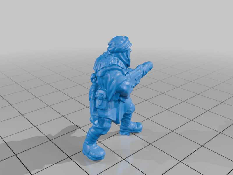 tabletop game accessories-custom dice STL_ Imperial Guard Trooper / Krieg Style Infantry