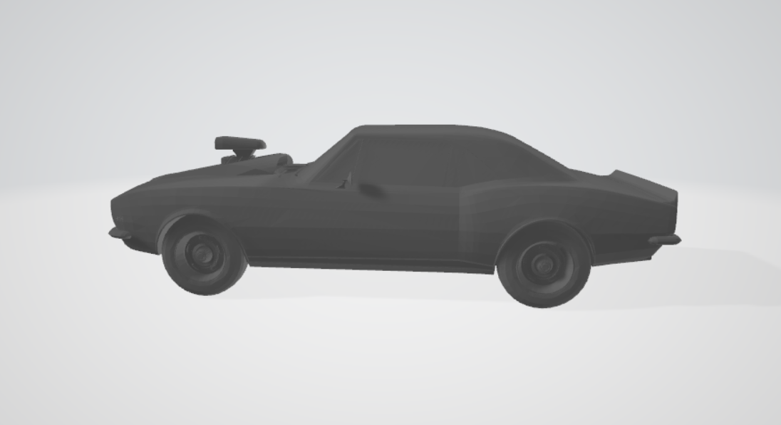 garden toy STL-flying toy 3D model_blower camaro