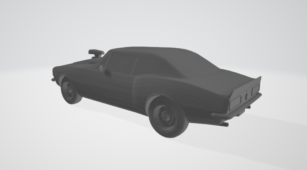 garden toy STL-flying toy 3D model_blower camaro