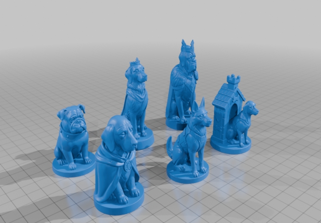 artistic statue STL-digital art figurines_Chess Designer Pieces