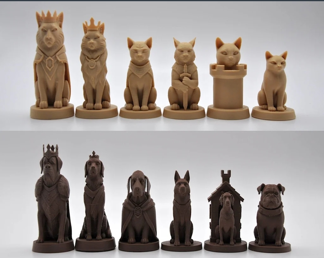 artistic statue STL-digital art figurines_Chess Designer Pieces