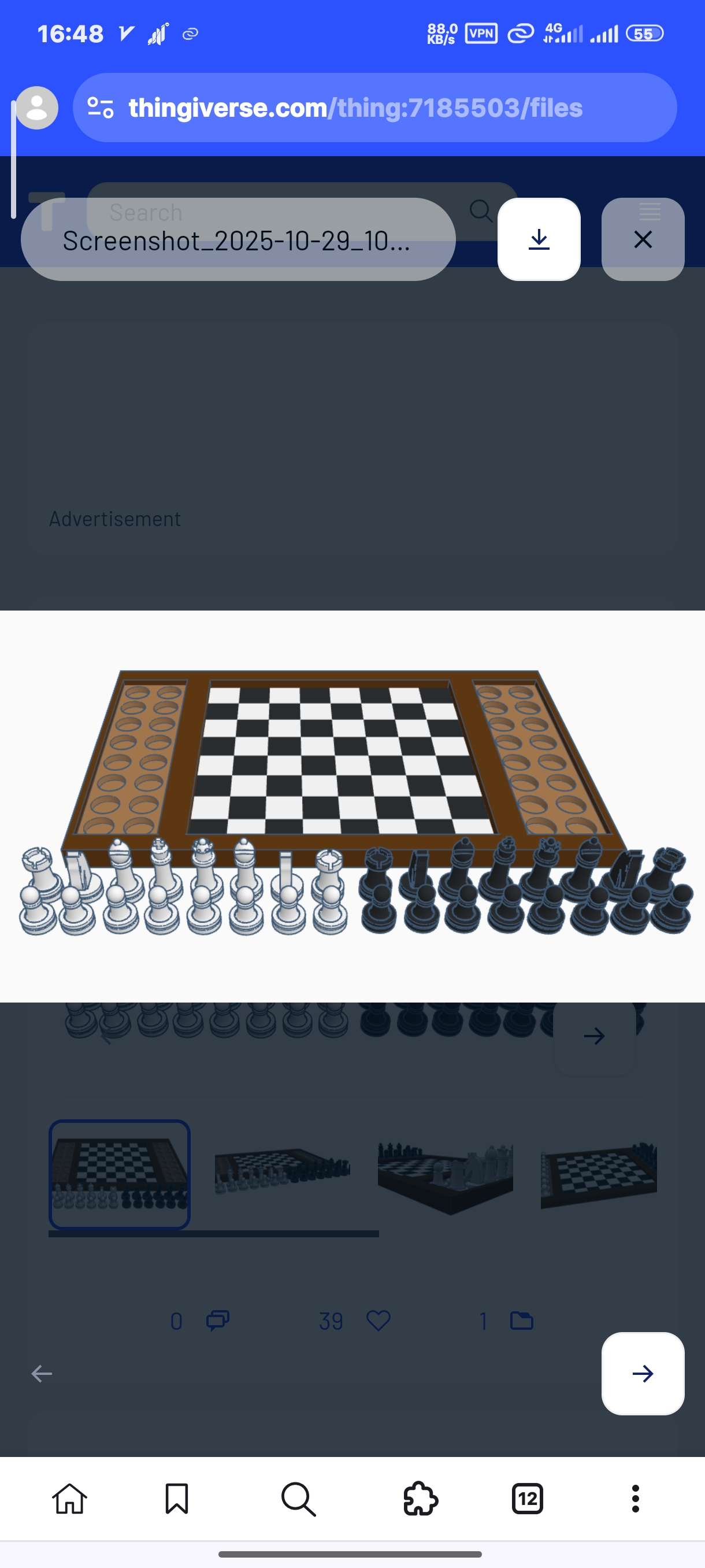 modular toy parts-interlocking 3D models_Chess
