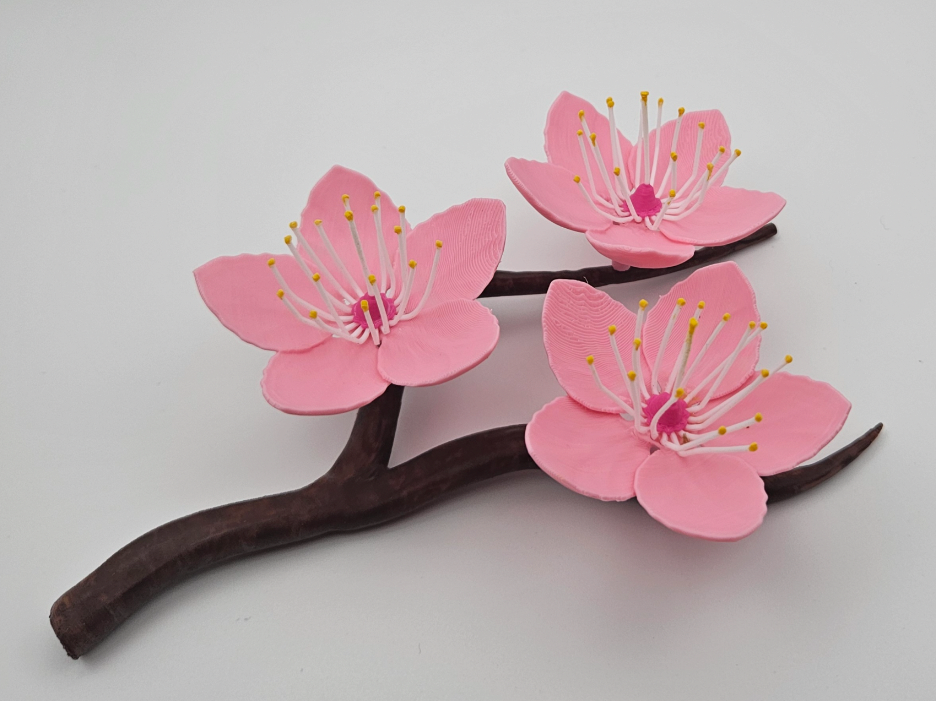 custom logo STL-embossed 3D sign designs_Cherry Blossom Branch