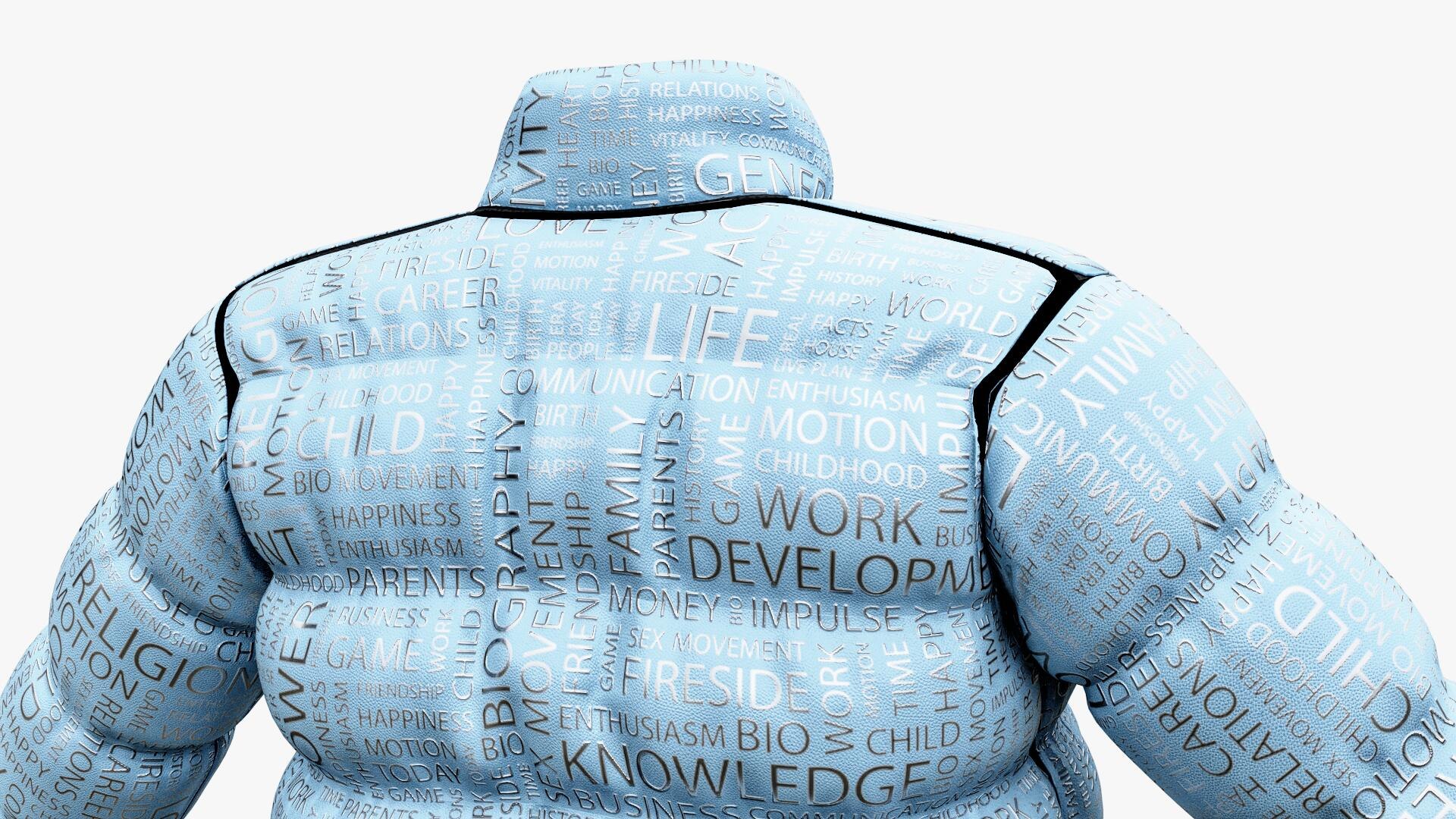 armor STL files-3D printable cosplay gear_Puffer Jacket – Realistic 3D Model