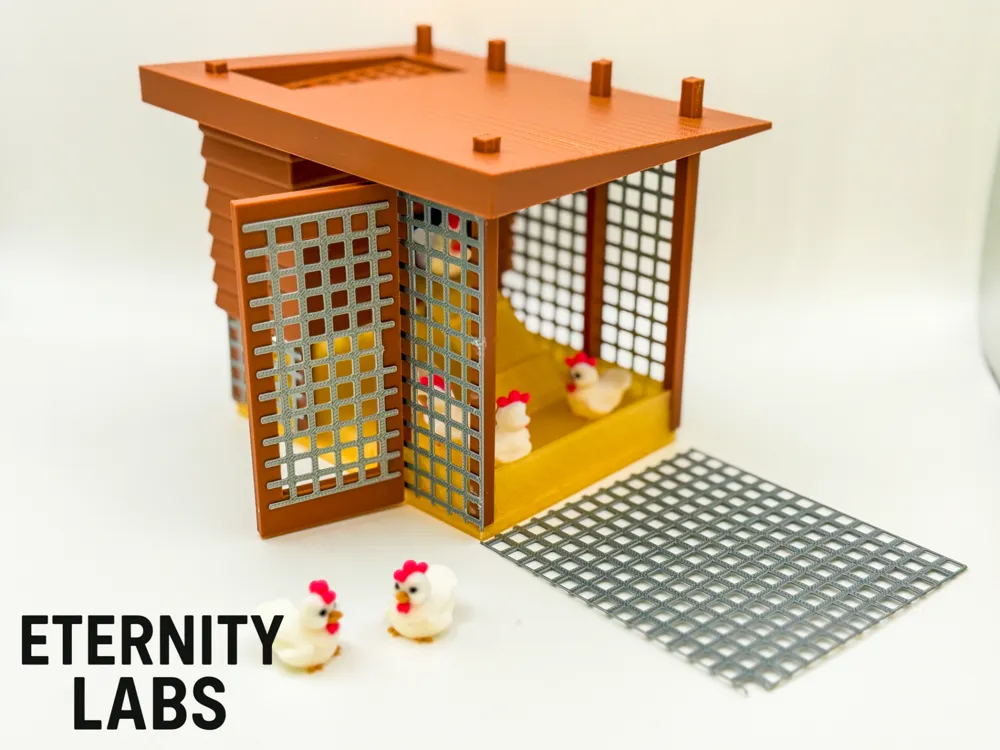 modular toy parts-interlocking 3D models_The Chicken Coop - Kit Build