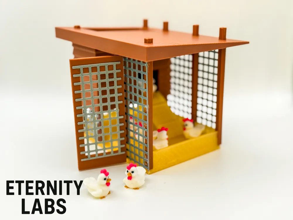 modular toy parts-interlocking 3D models_The Chicken Coop - Kit Build