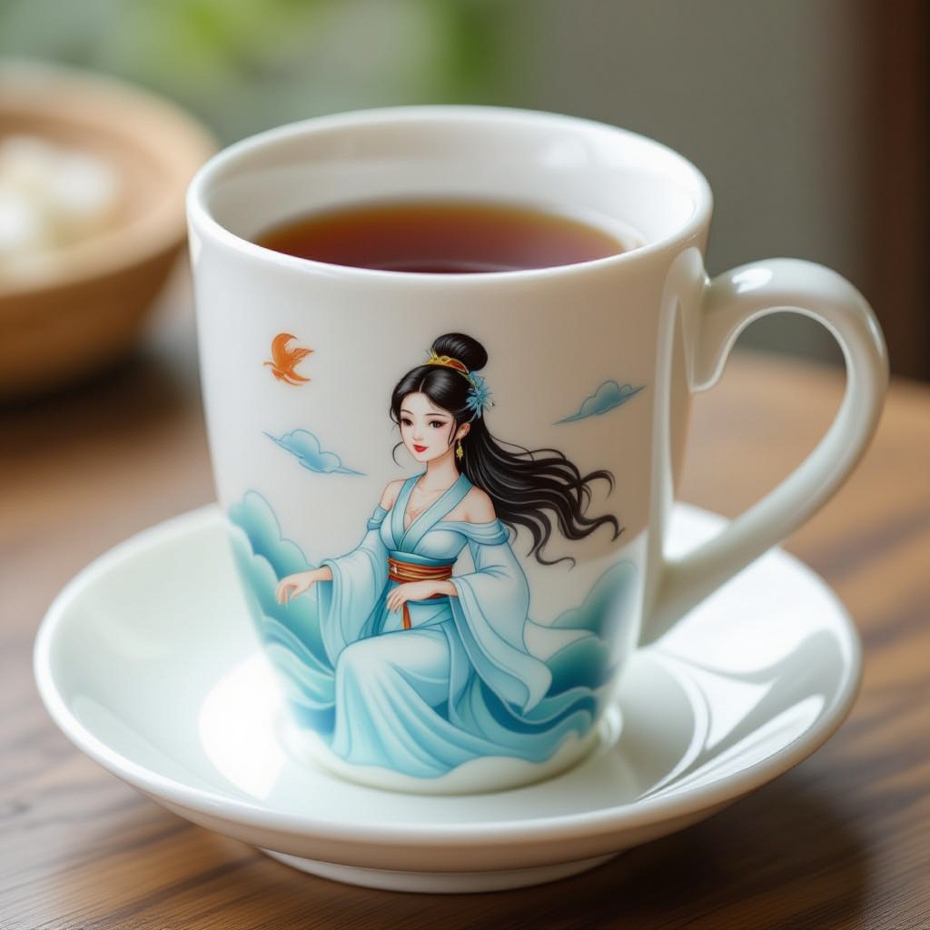 everyday 3D models-desktop gadget STL_Cup of tee ( with handle)