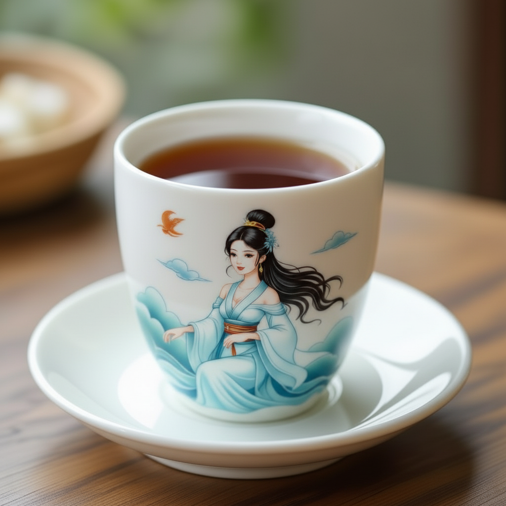 everyday 3D models-desktop gadget STL_Cup of tee ( with handle)