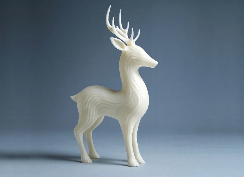 artistic statue STL-digital art figurines_Elegant Reindeer - Christmas Santa Ride