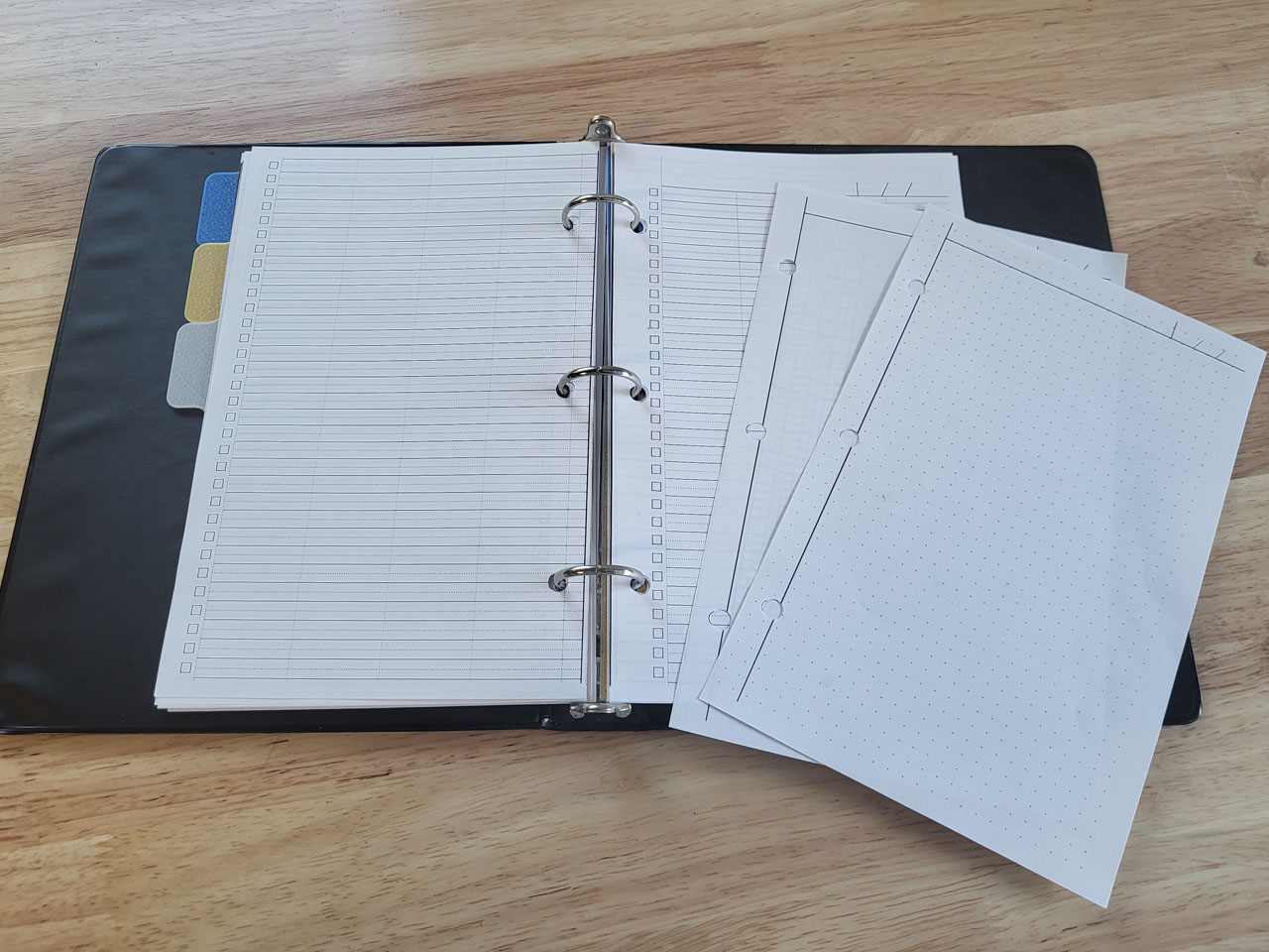 everyday 3D models-desktop gadget STL_Half Letter Binder Dividers – 3D Printable Station