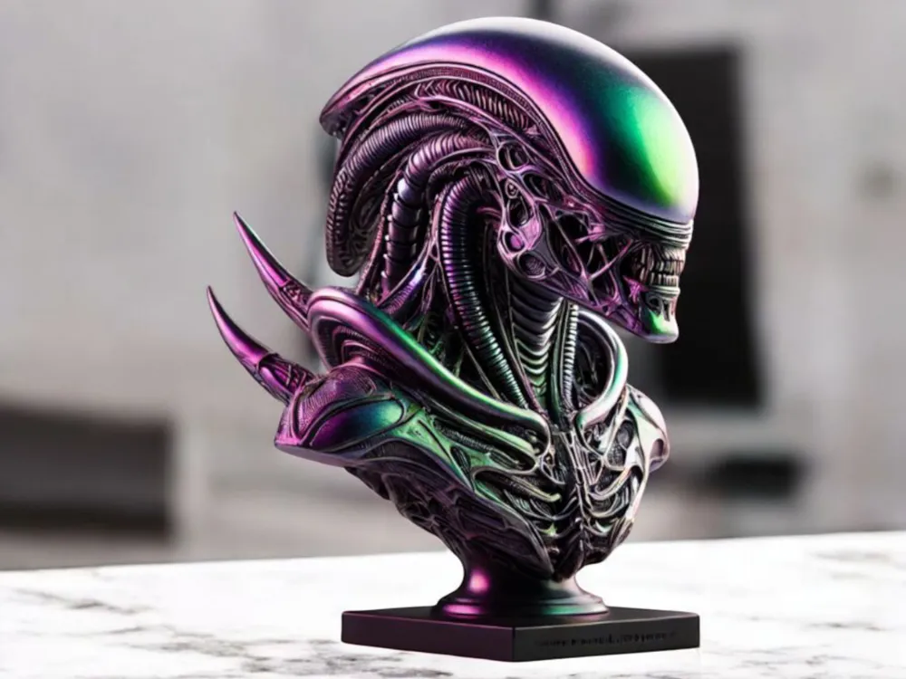 superhero STL files-collectible 3D figurines_xenomorph