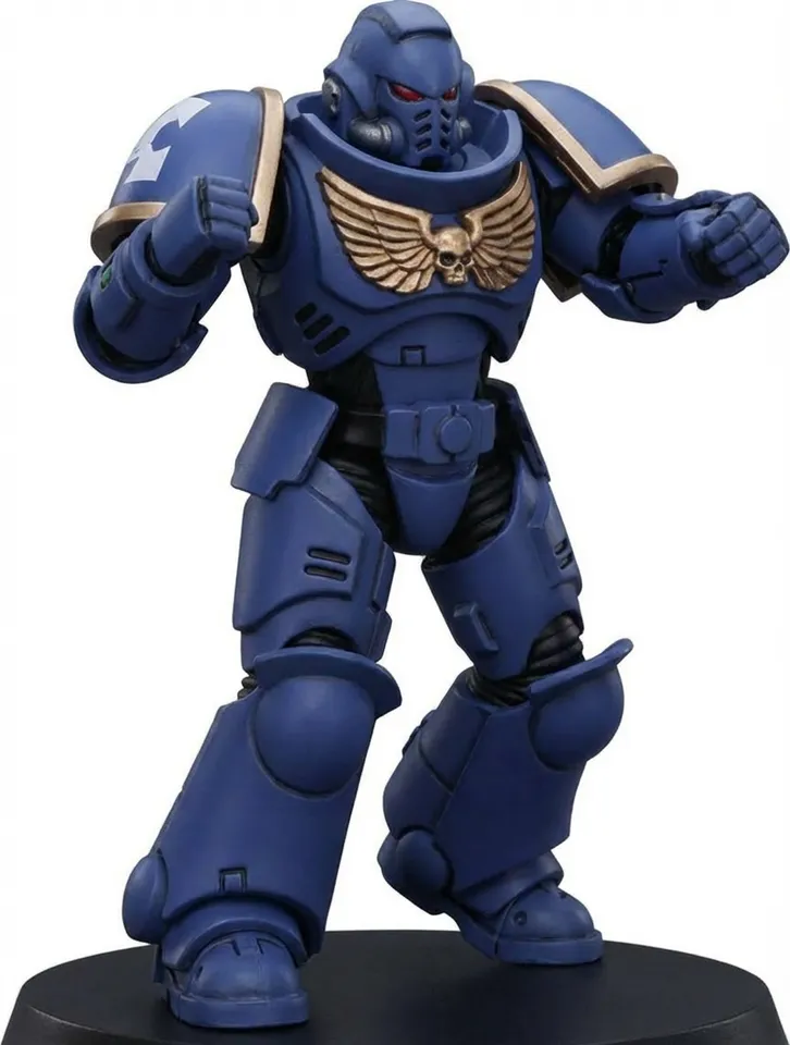 artistic statue STL-digital art figurines_Ultramarines Assault Intercessor