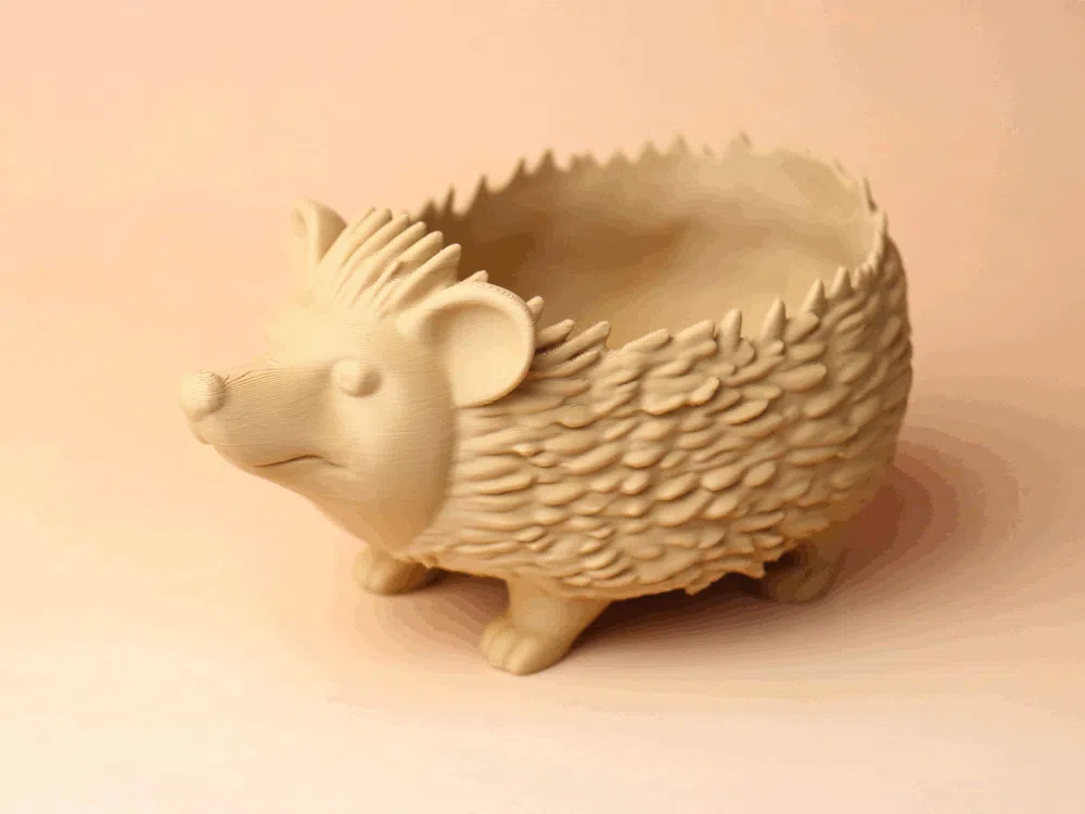 wearable gadgets STL-fantasy costume parts_Hedgehog Planter / Bowl