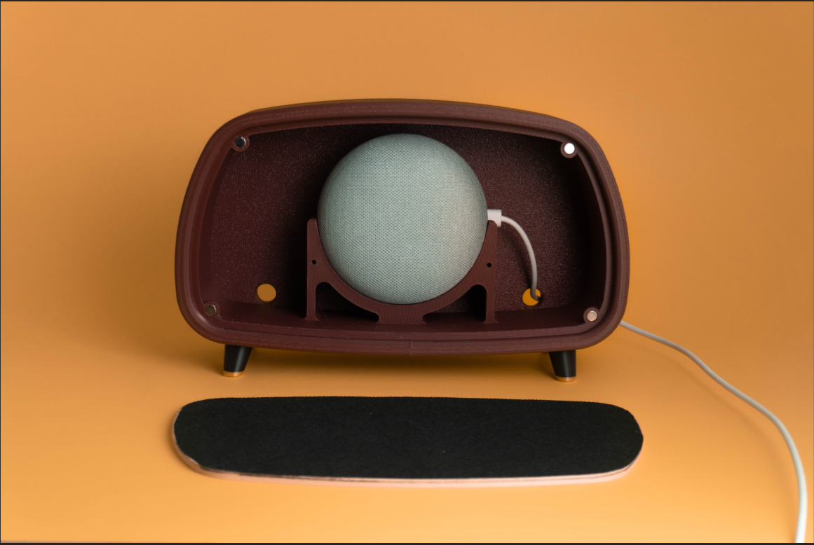 raspberry pi case STL-Arduino housing 3D model_Smart Speaker Retro Radio Housing