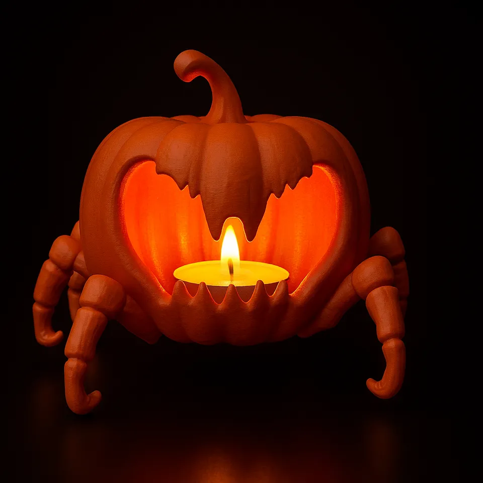 wearable gadgets STL-fantasy costume parts_Pumpkin Candle Holder!