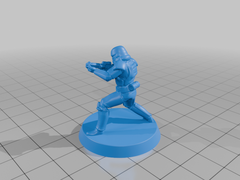superhero STL files-collectible 3D figurines_Heroes of Star Wars blue