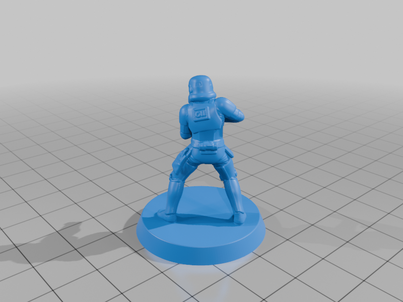 superhero STL files-collectible 3D figurines_Heroes of Star Wars blue