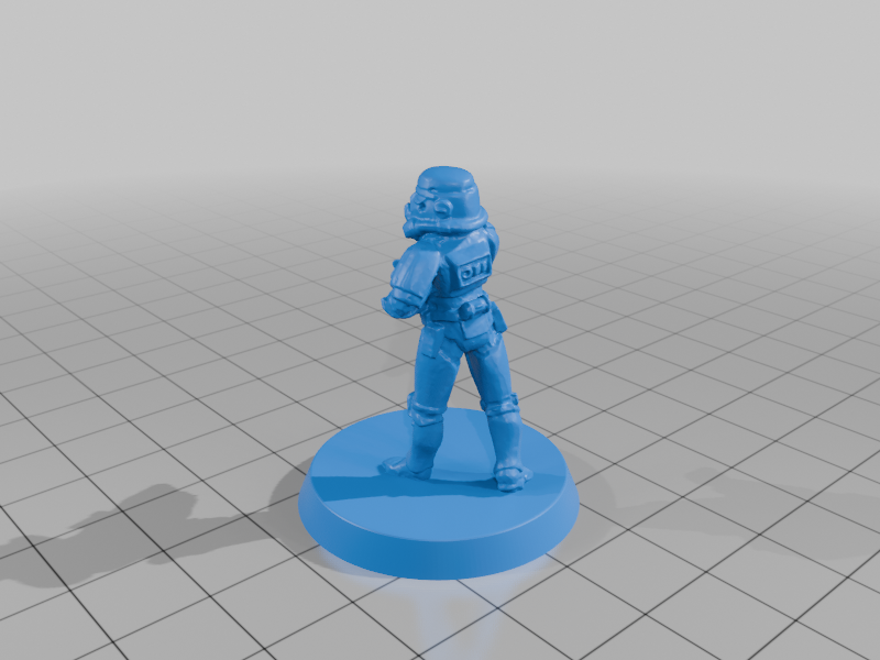 superhero STL files-collectible 3D figurines_Heroes of Star Wars blue