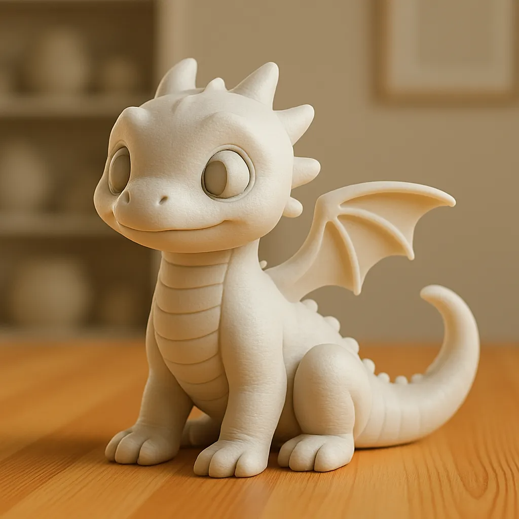 artistic statue STL-digital art figurines_Baby Dragon