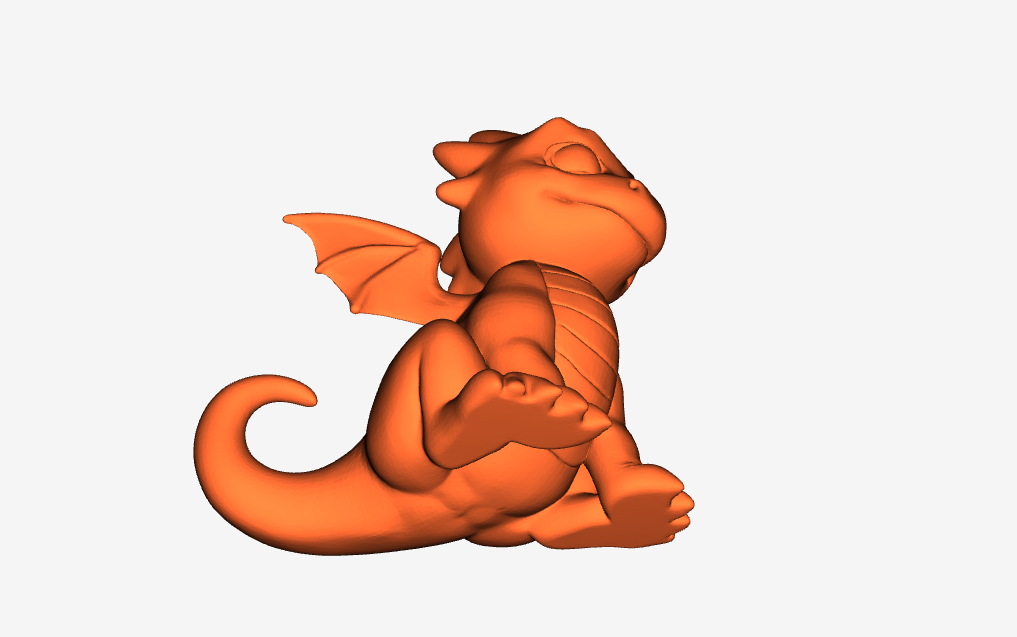 artistic statue STL-digital art figurines_Baby Dragon