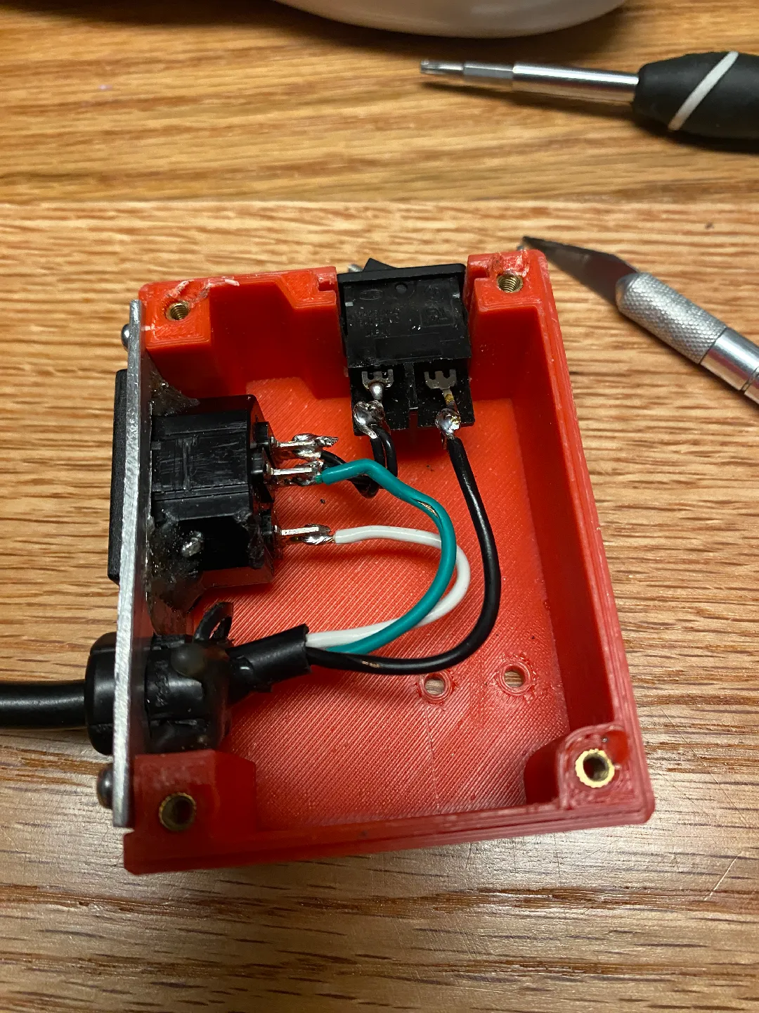 functional 3D components-engineering 3D print models_FlashForge AD5M Front Access Power Switch Mod