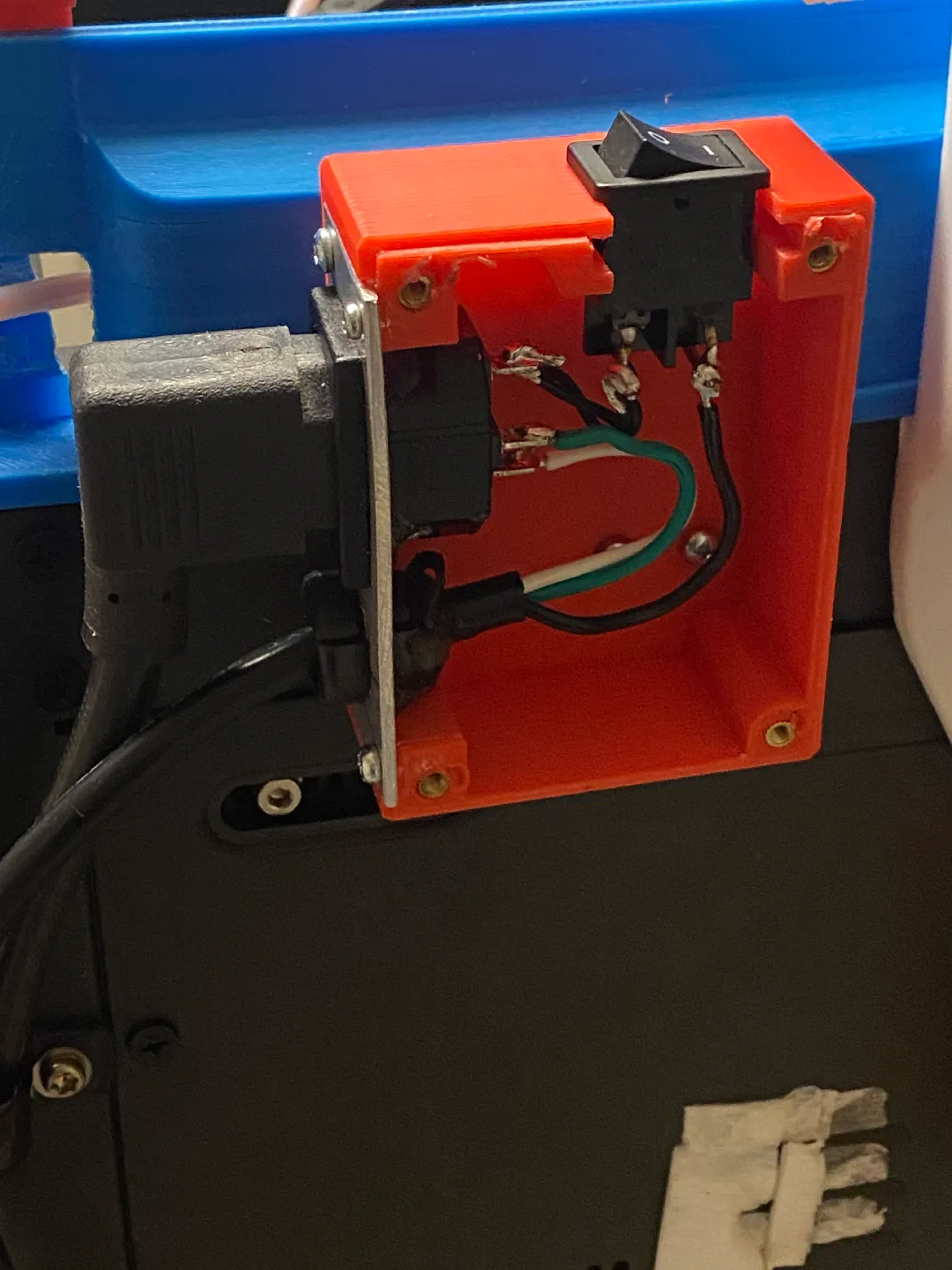 functional 3D components-engineering 3D print models_FlashForge AD5M Front Access Power Switch Mod