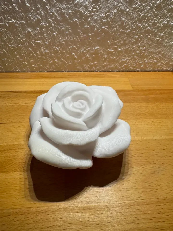 artistic statue STL-digital art figurines_Simple 3D Rose Model