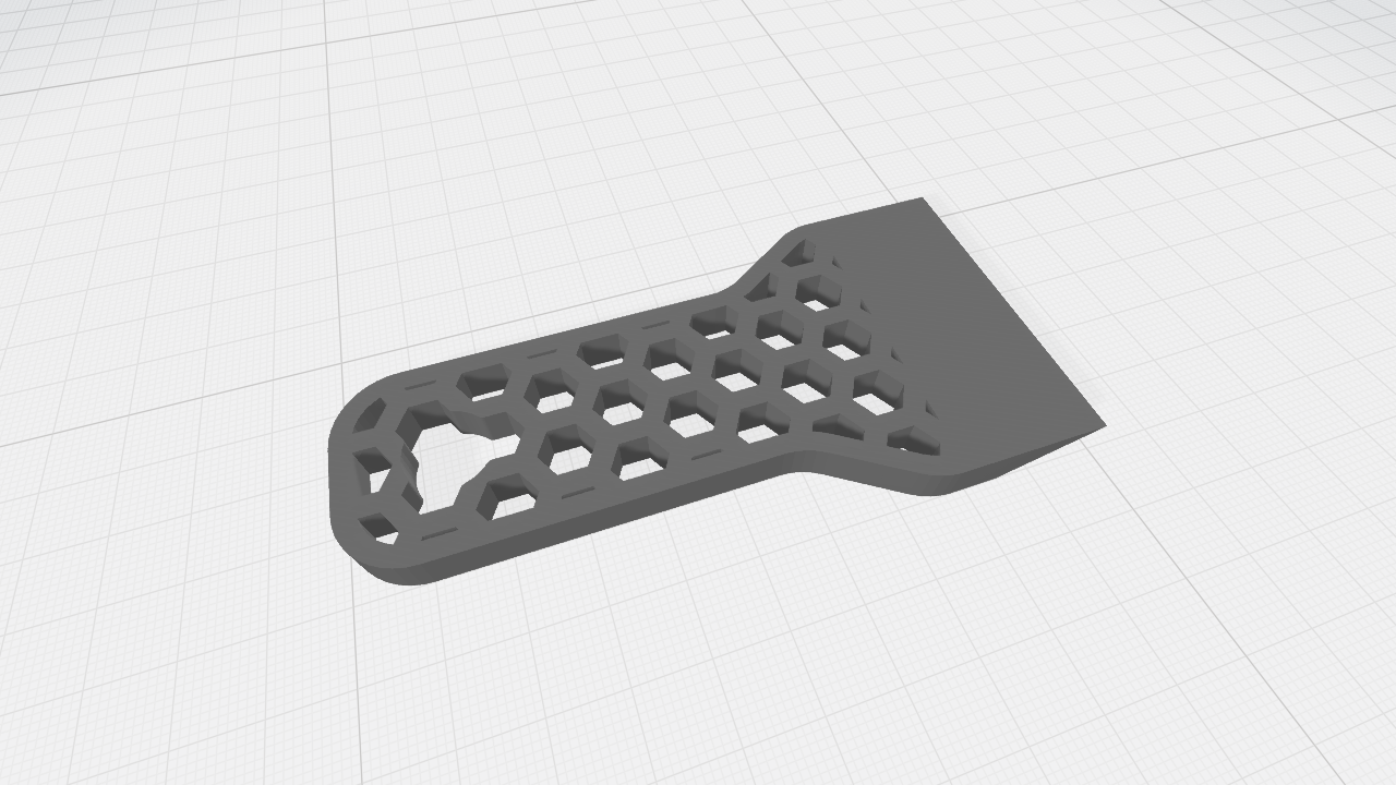 modular toy parts-interlocking 3D models_Hex-Grip Bed Scraper – Print Removal Tool