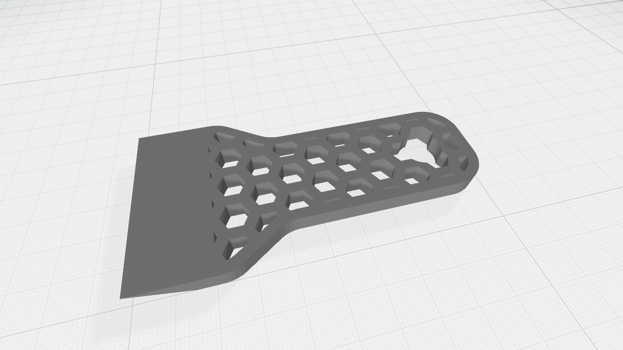modular toy parts-interlocking 3D models_Hex-Grip Bed Scraper – Print Removal Tool
