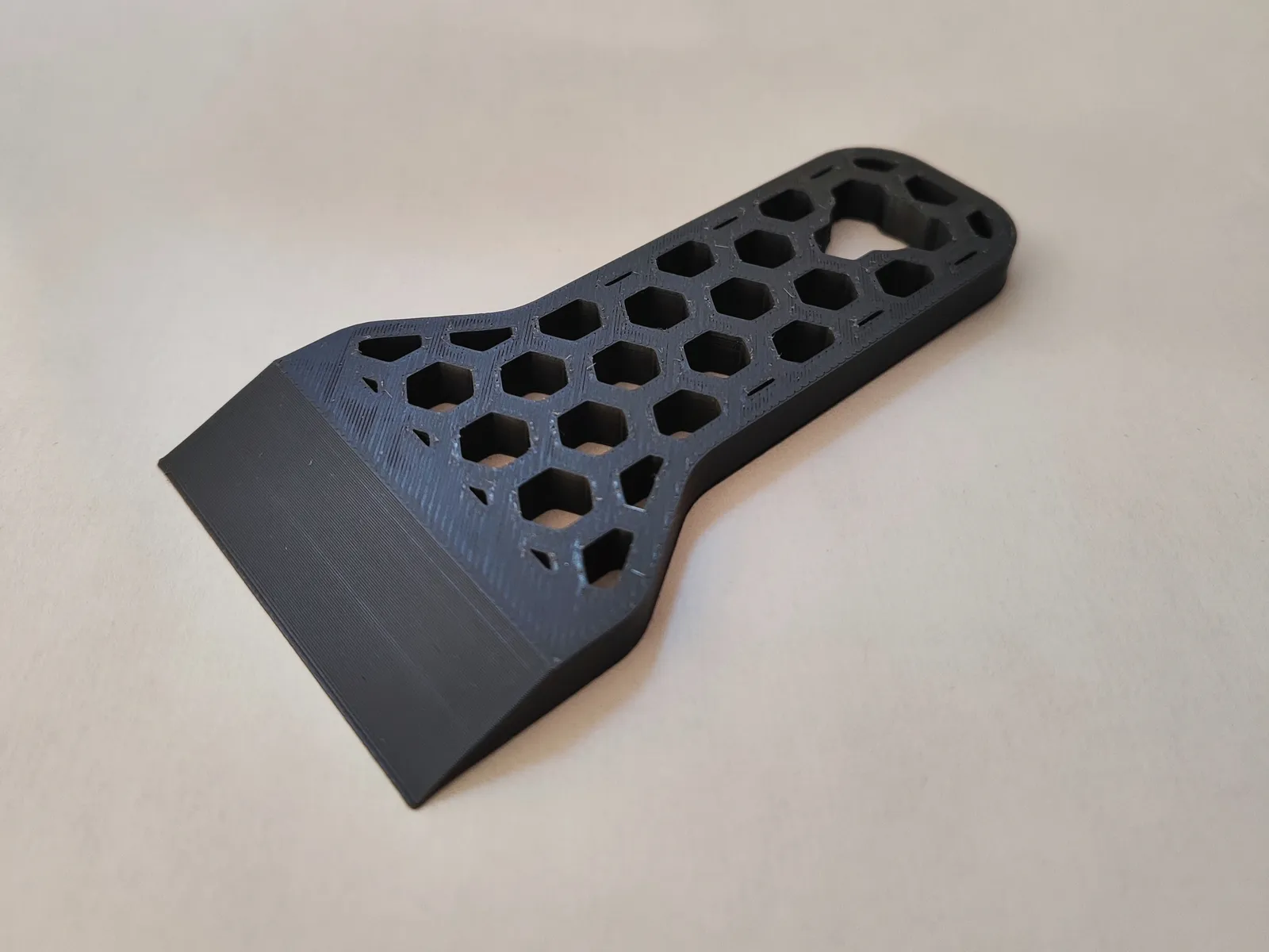 modular toy parts-interlocking 3D models_Hex-Grip Bed Scraper – Print Removal Tool