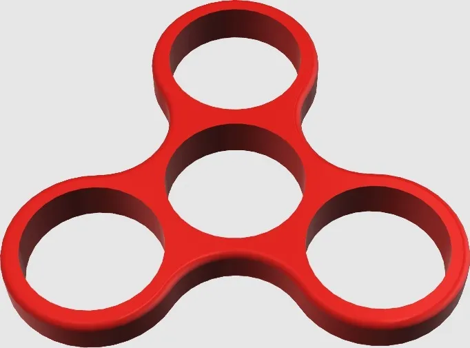 garden toy STL-flying toy 3D model_tri spinner