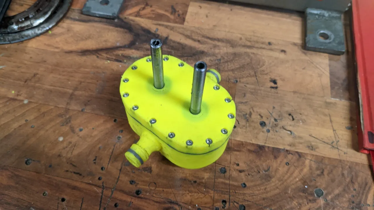 functional 3D components-engineering 3D print models_Drill gear pump 