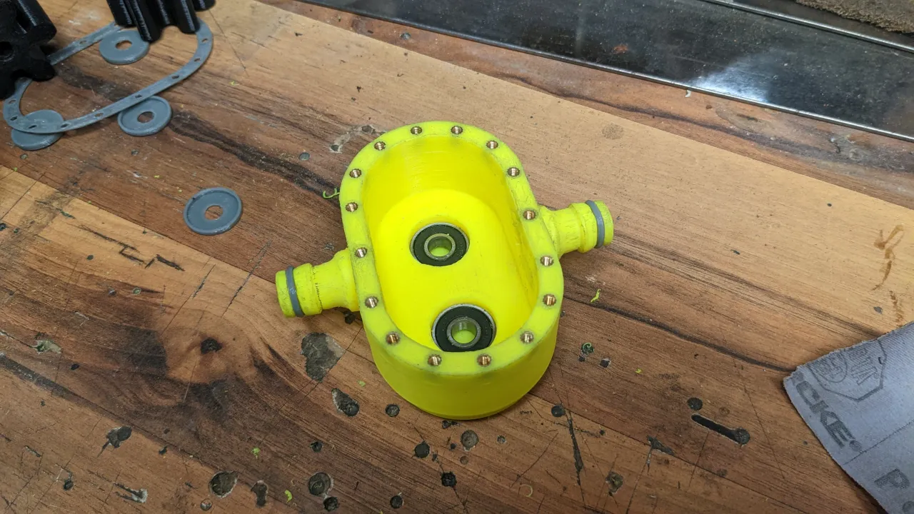 functional 3D components-engineering 3D print models_Drill gear pump 