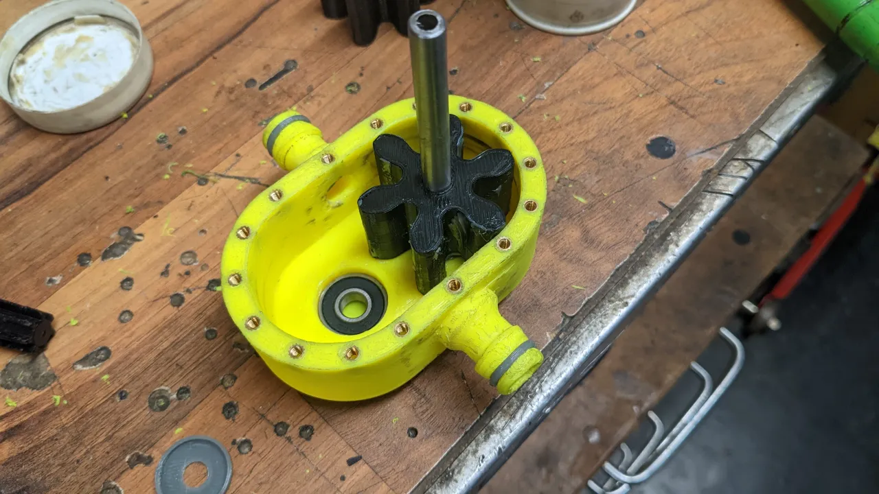 functional 3D components-engineering 3D print models_Drill gear pump 