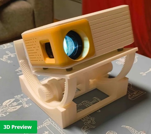 everyday 3D models-desktop gadget STL_Projector Angle Adjuster