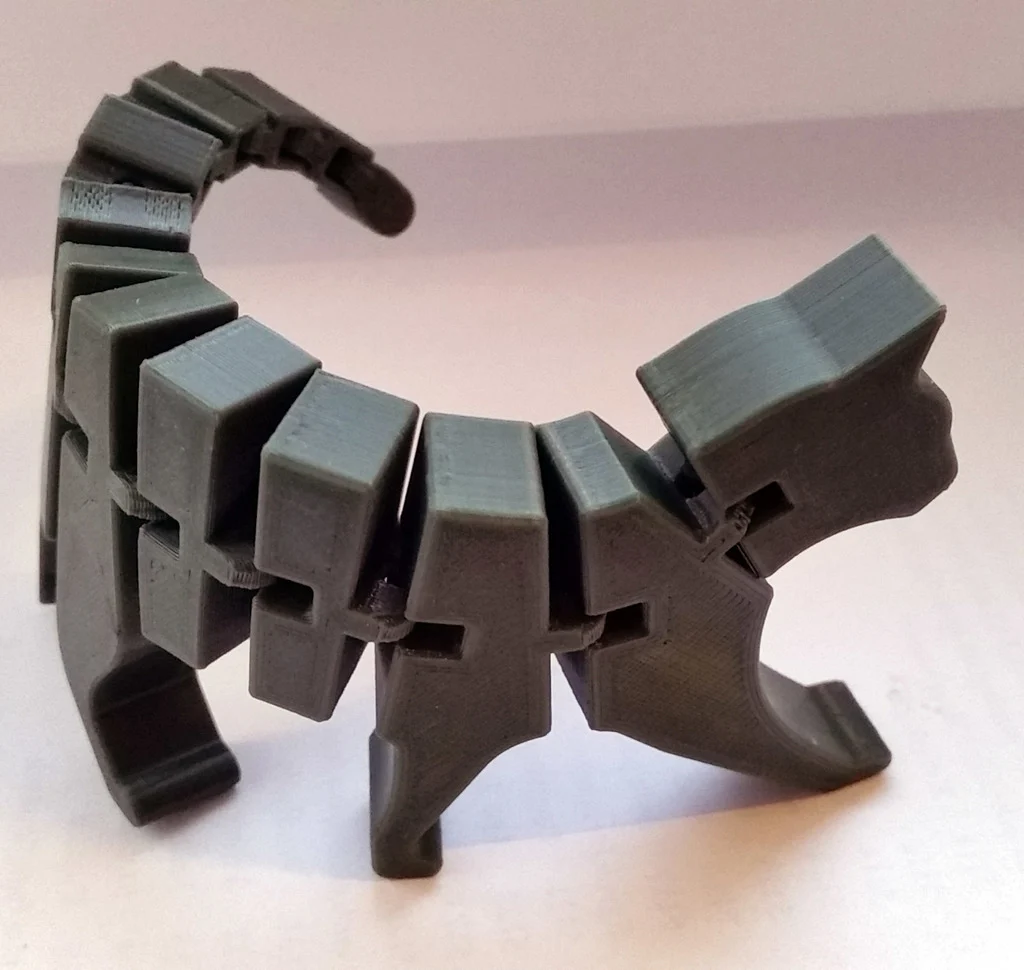 modular toy parts-interlocking 3D models_Flexi Cat