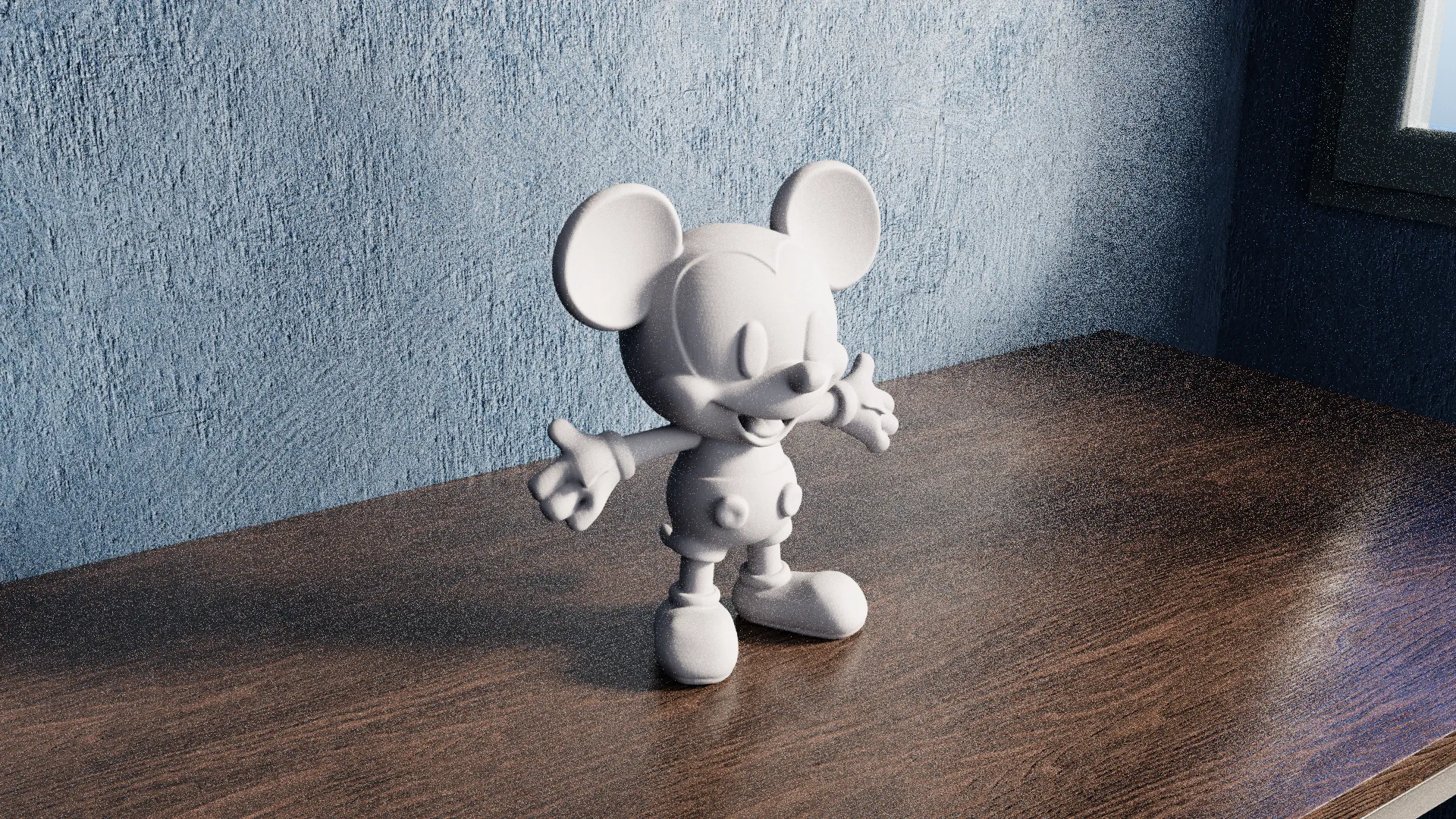 artistic statue STL-digital art figurines_Mickey Mouse Inspired Miniature Statue