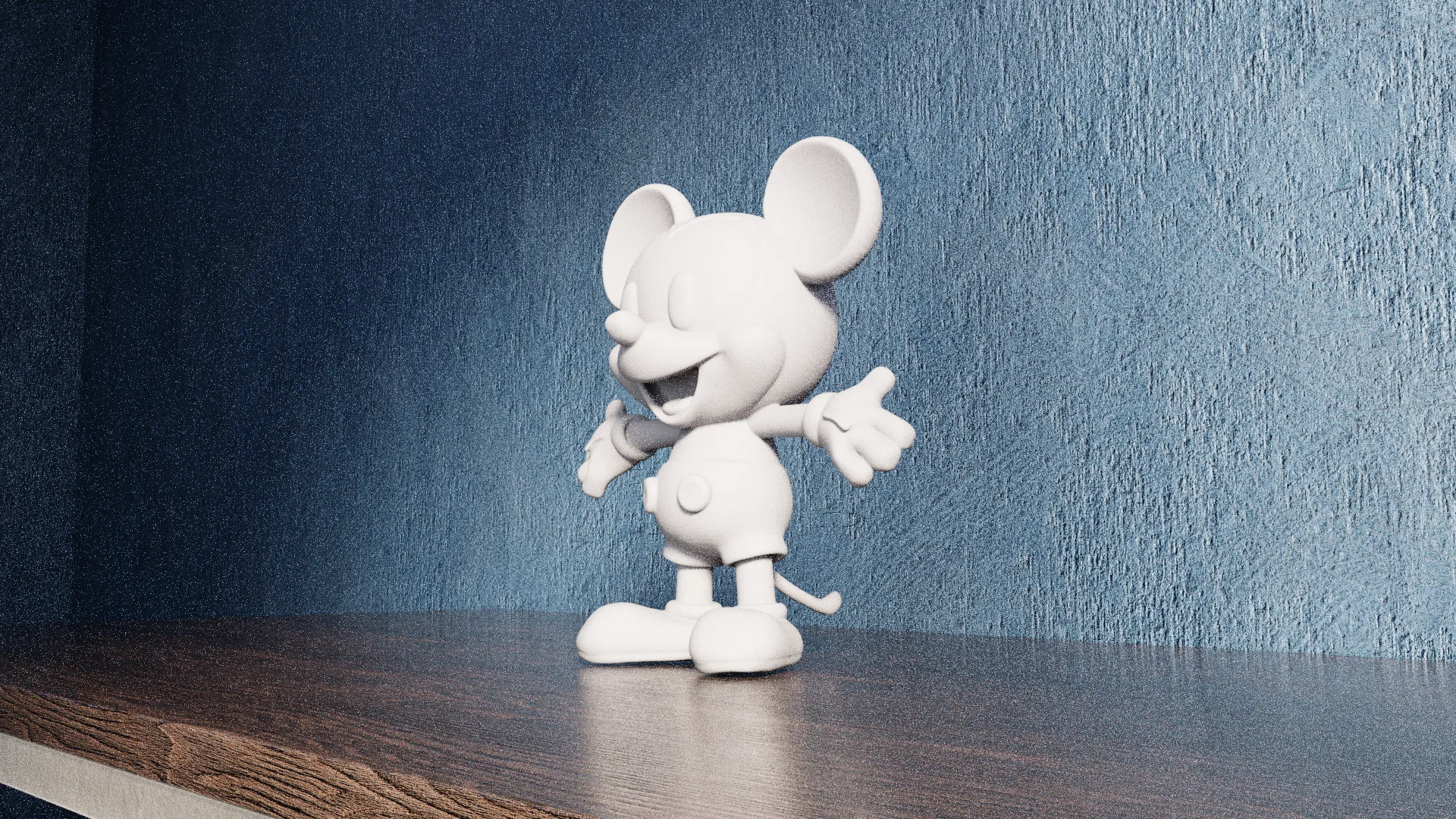 artistic statue STL-digital art figurines_Mickey Mouse Inspired Miniature Statue